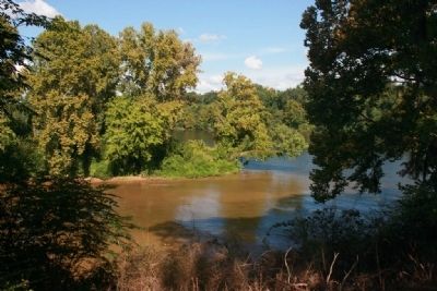 The Confluence of the Cahaba and the Alabama Rivers. image. Click for full size.
