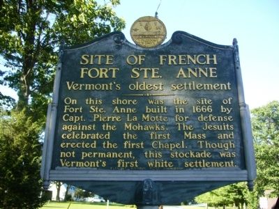 Site of French Fort Ste. Anne Marker image. Click for full size.