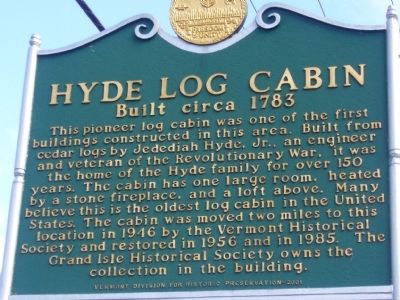 Hyde Log Cabin Marker image. Click for full size.