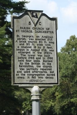 Parish Church of St. George, Dorchester Marker image. Click for full size.
