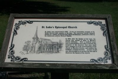 St. Luke's Episcopal Church Marker. Click for full size. St. Luke's Episcopal Church Marker image. Click for full size.