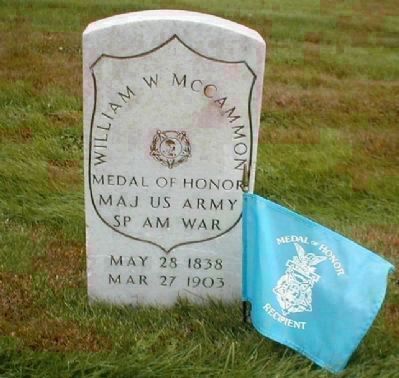William W. McCammon's grave marker image. Click for full size.