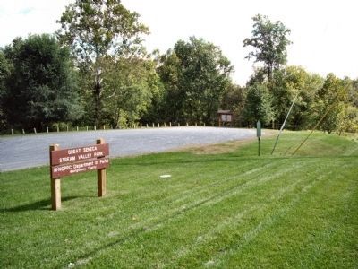 View of the park with marker at right.. Click for full size. View of the park with marker at right. image. Click for full size.