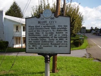 Bluff City Marker image. Click for full size.