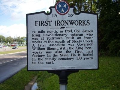 First Ironworks Marker. Click for full size. First Ironworks Marker image. Click for full size.