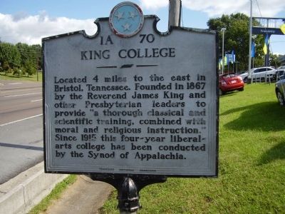 King College Marker. Click for full size. King College Marker image. Click for full size.