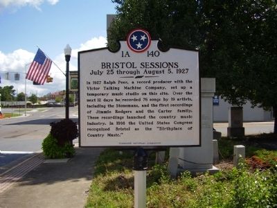 Bristol Sessions Marker. Click for full size. Bristol Sessions Marker image. Click for full size.