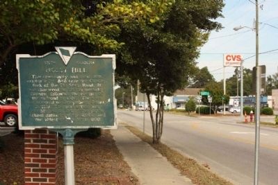 Holly Hill Marker, looking northward along State Street (US 176) image. Click for full size.