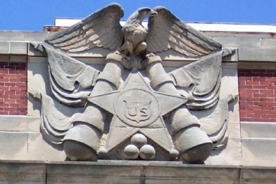 Allen County Memorial Hall Detail image. Click for full size.