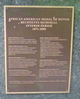 African American Medal of Honor Recipients Memorial, Marker Panel 4: image. Click for full size.