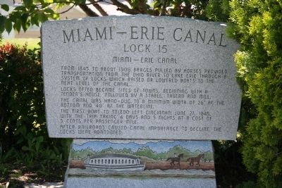 Miami – Erie Canal Marker image. Click for full size.