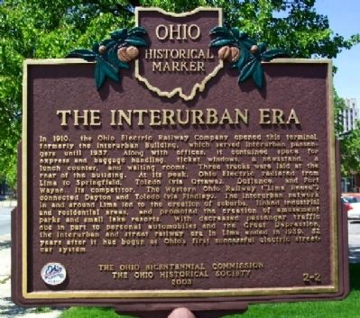 The Interurban Era Marker image. Click for full size.