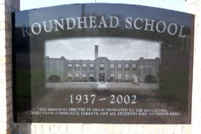 Roundhead School Marker image. Click for full size.