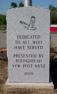Roundhead Veterans Memorial image. Click for full size.