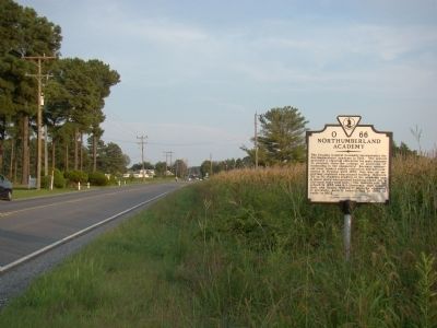 Northumberland Academy Marker. Click for full size. Northumberland Academy Marker image. Click for full size.