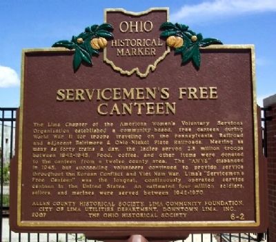 Servicemen's Free Canteen Marker image. Click for full size.