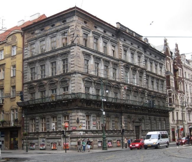 The Building in Which Jaroslav Heyrovsk Was Born image. Click for full size.