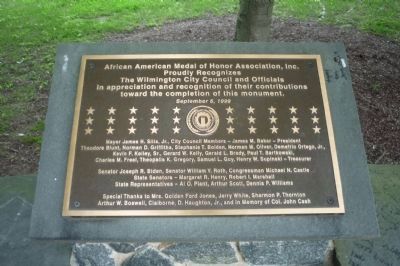 African American Medal of Honor Recipients Memorial image. Click for full size.