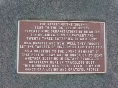 Main Plaque on Back image. Click for full size.
