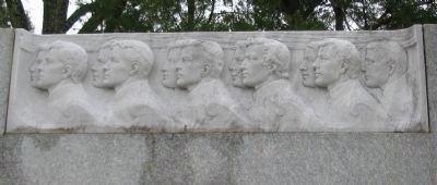 Relief on the Right Side of the Monument. Click for full size. Relief on the Right Side of the Monument image. Click for full size.