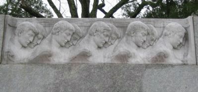 Relief on the Left Side of the Monument. Click for full size. Relief on the Left Side of the Monument image. Click for full size.