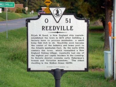 Reedville Marker image. Click for full size.