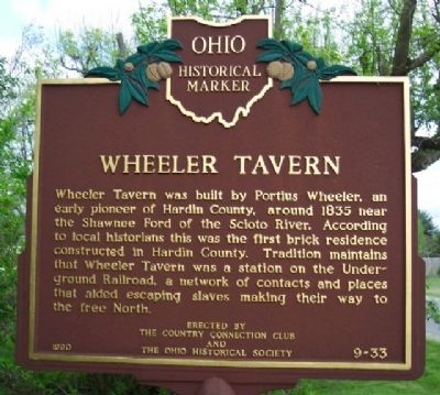 Wheeler Tavern Marker image. Click for full size.