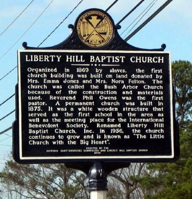 Liberty Hill Baptist Church Marker image. Click for full size.