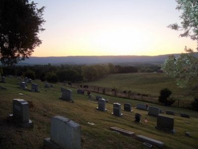 Lacey Spring Cemetery (facing northeast). image. Click for full size.