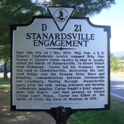 Stanardsville Engagement Marker image. Click for full size.