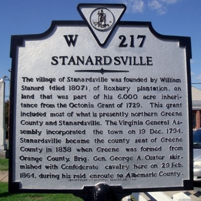 Stanardsville Marker image. Click for full size.