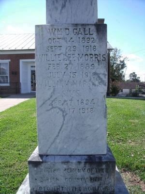 World War I Monument (front). image. Click for full size.