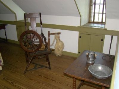 Spinning Wheel in an Upstairs Bedroom. Click for full size. Spinning Wheel in an Upstairs Bedroom image. Click for full size.