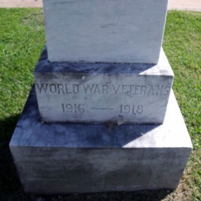 World War I Monument (side). image. Click for full size.