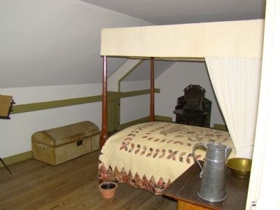 Bed and Trunk in Violin Bedroom Upstairs. Click for full size. Bed and Trunk in Violin Bedroom Upstairs image. Click for full size.