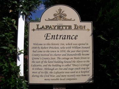 Nearby historic Layfayette Inn. image. Click for full size.