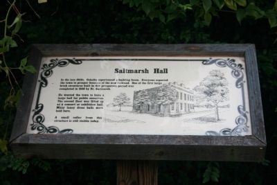 Saltmarsh Hall Marker image. Click for full size.