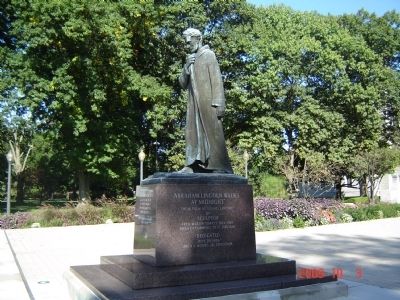 Abraham Lincoln Walks At Midnight Monument image. Click for full size.