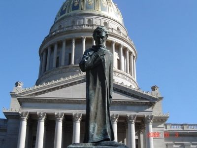 Abraham Lincoln Walks At Midnight Statue image. Click for full size.