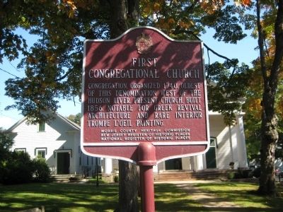 First Congregational Church Marker. Click for full size. First Congregational Church Marker image. Click for full size.