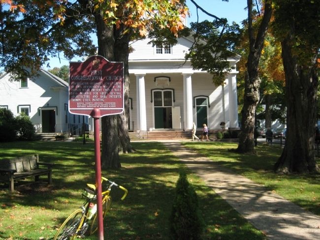 First Congregational Church Marker. Click for full size. First Congregational Church Marker image. Click for full size.