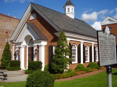 First Presbyterian Church and Marker. Click for full size. First Presbyterian Church and Marker image. Click for full size.