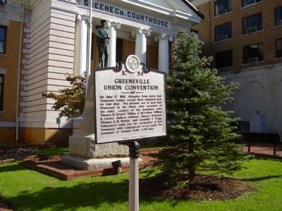 Greeneville Union Convention Marker image. Click for full size.