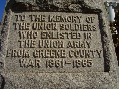 Greene County Union Memorial image. Click for full size.