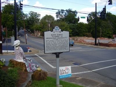 McKee Street "Flagship of Greeneville Mayoralty" Marker. Click for full size. McKee Street "Flagship of Greeneville Mayoralty" Marker image. Click for full size.