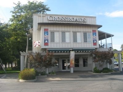 Crossroads Community Church - Site of the Trott Hotel. Click for full size. Crossroads Community Church - Site of the Trott Hotel image. Click for full size.