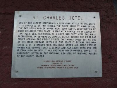 St. Charles Hotel Marker image. Click for full size.