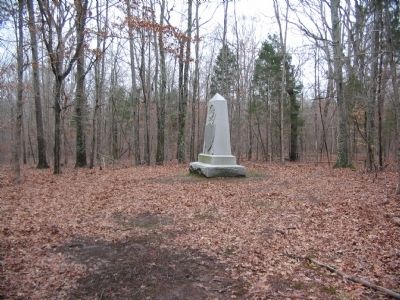 Monument on a Short Trail from Duncan Field. Click for full size. Monument on a Short Trail from Duncan Field image. Click for full size.