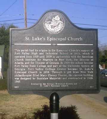 St Luke’s Episcopal Church Marker image. Click for full size.