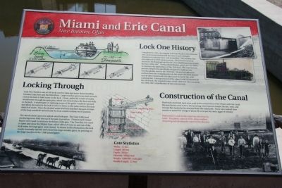 Miami and Erie, New Bremen Marker image. Click for full size.